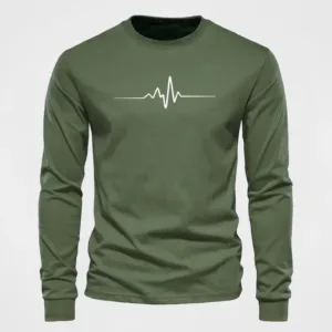 Radio Wave Cartoon Print Tee Shirt