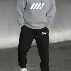 Men'S Casual Hoodie & Sweatpants Set