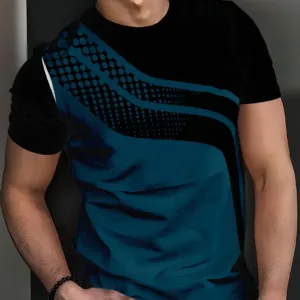 Machine Washable Striped Fashion Tee