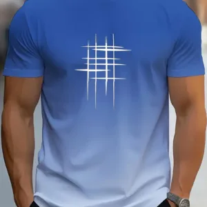 Men's 3D Digital Print Short Sleeve