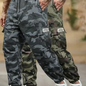 Printed work trousers