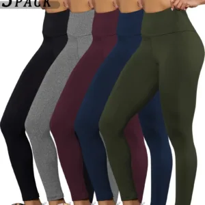 5 Pack Super Soft Leggings for Women