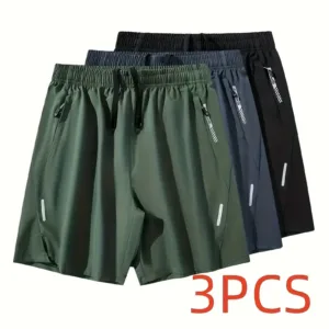 3pcs Men's Summer Cargo Shorts