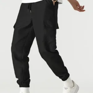 Men'S Navy Blue Cargo Pants