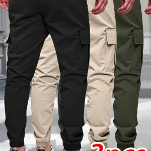 Men'S Cargo Pants with Multiple Pockets