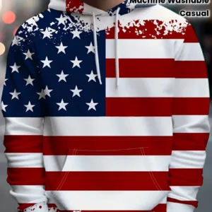 Patriotic 3D American Flag Print