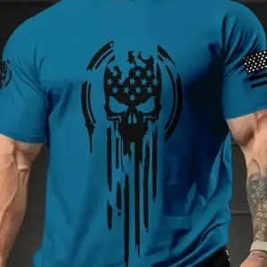 Men'S Plus Size Navy Blue 3D