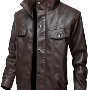 Men'S Classic Motorcycle Jacket